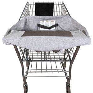 Boppy Compact Antibacterial Gray Shopping Cart Cover